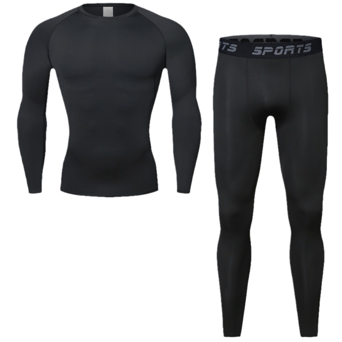 Compression Long Pant - Ensemble d'entraînement d'hiver haute performance pour