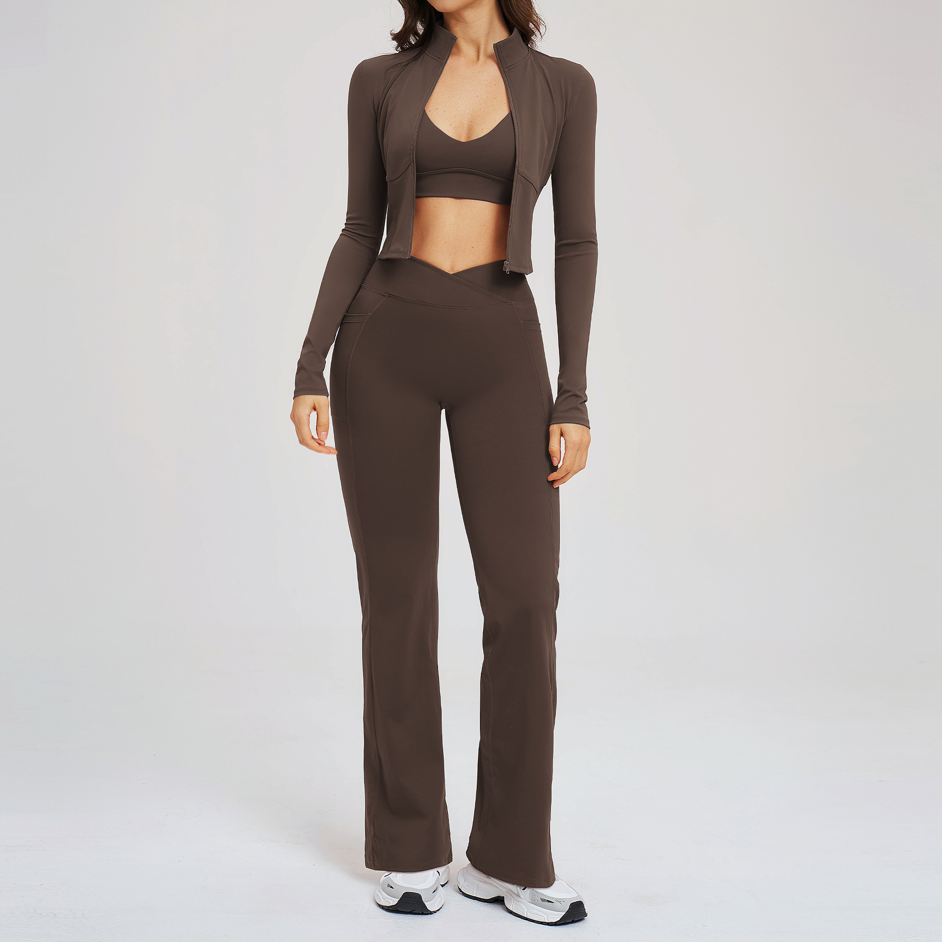 Ensemble de yoga 3 pièces pour - Compression Long Pant avis et prix