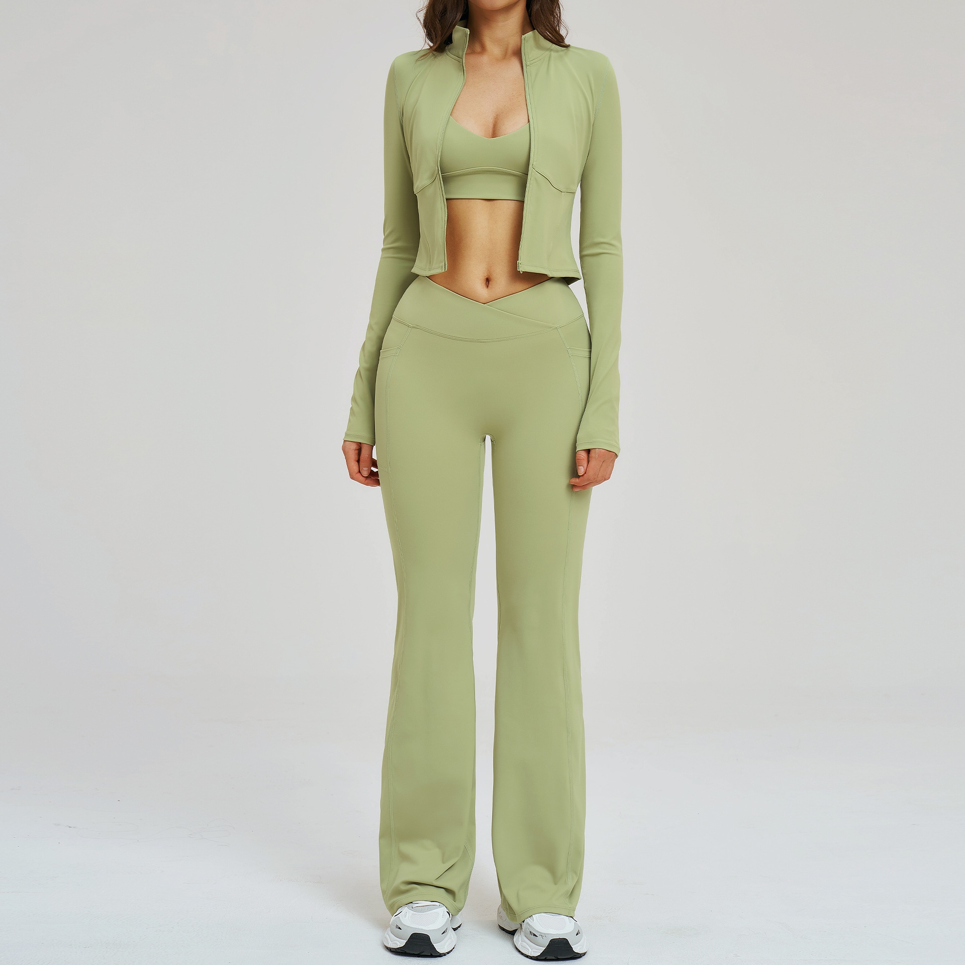 Ensemble de yoga 3 pièces pour - Compression Long Pant avis et prix