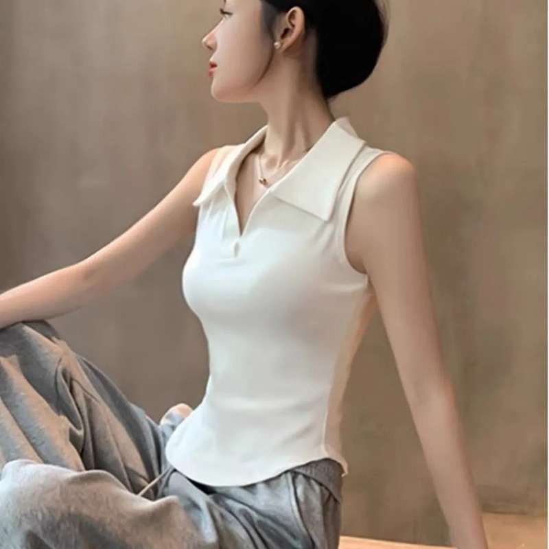 Débardeur court blanc côtelé s - Tank Top Ribbed avis et prix